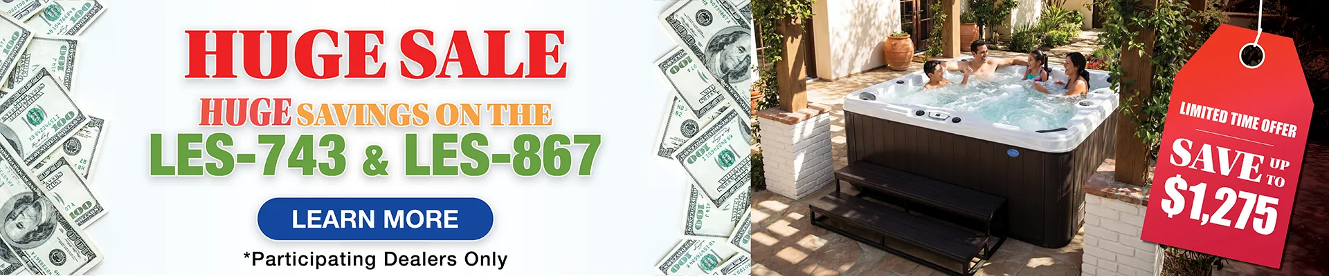 Calspas hot tub being used in a family setting - Bloomington